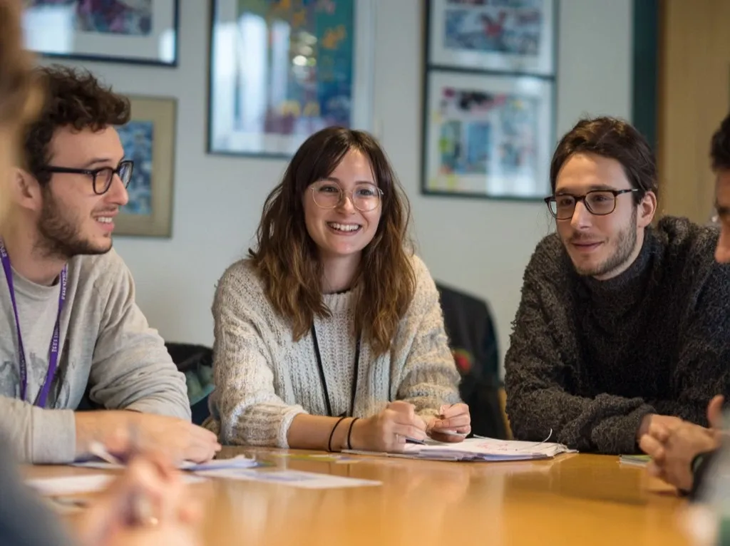 Nonprofit staff reviewing event budget and fundraising goals