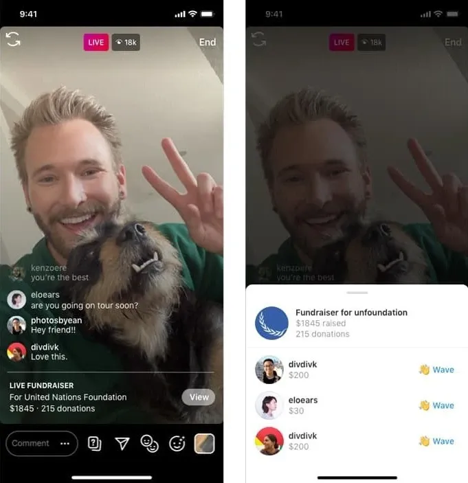 Social media marketing for nonprofits on Instagram Live