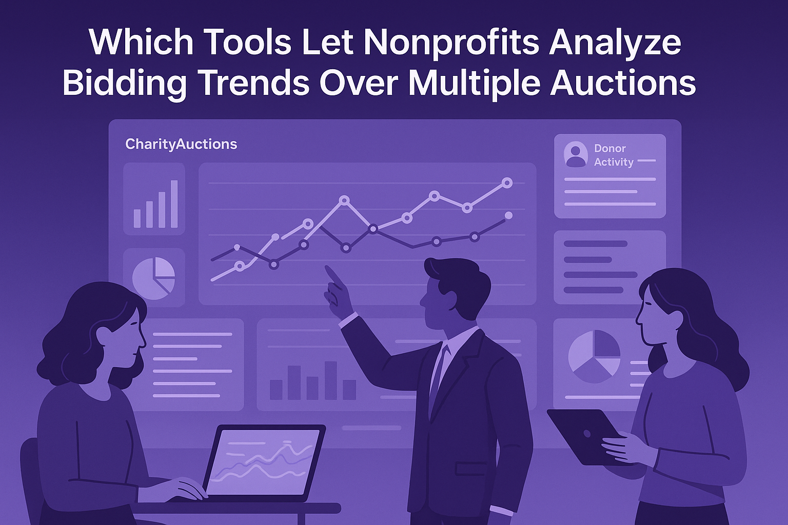 Which Tools Let Nonprofits Analyze Bidding Trends Over Multiple Auctions