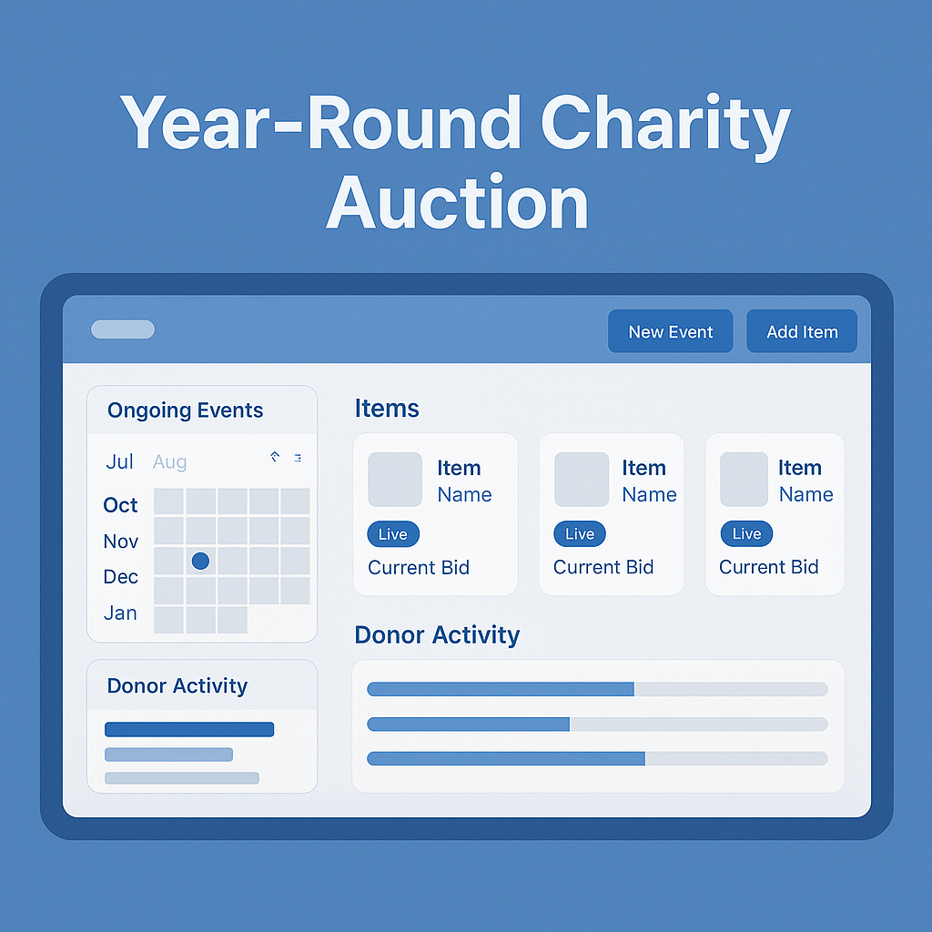 What Options Exist for Hosting Charity Auctions Year-Round Online